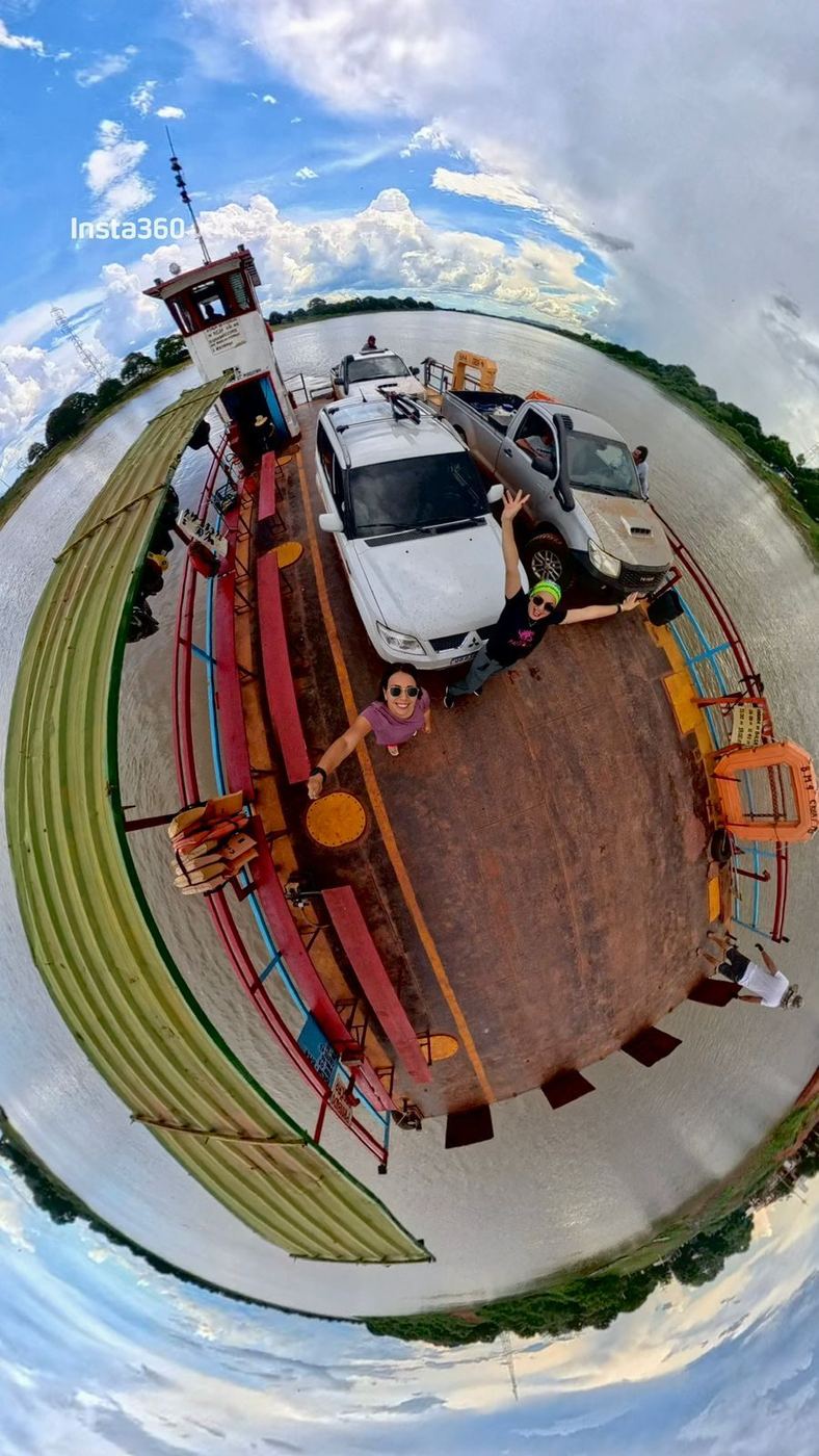 Insta360 X3 gravando passeio em Bonito MS